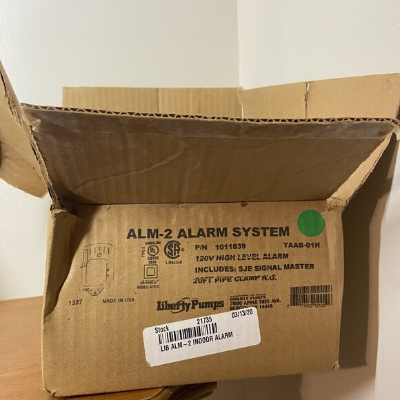 Liberty Pumps ALM-2 Tank Alert AB SJE Indoor Alarm System 120VAC TAAB-01X - Picture 11 of 14